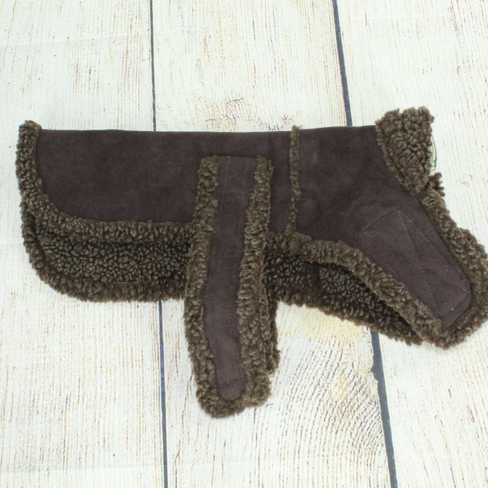 LL Bean Pet Brown Polyester Faux Fur Insulated Dog - Picture 2 of 9
